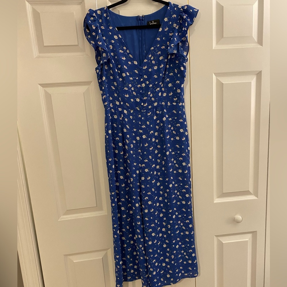 Lulus floral jumpsuit